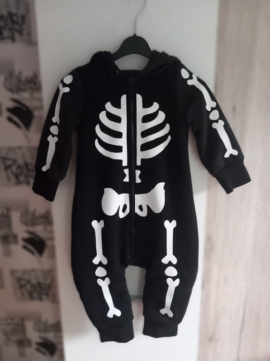 Jumpsuit Skelett super für Halloween